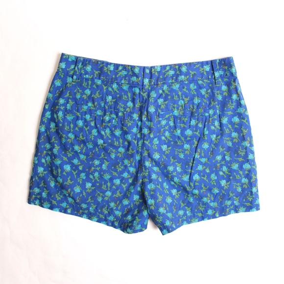 Madewell Blue Rose Floral Shorts - Size 2 Small - Picture 2 of 4